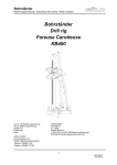 G&Ouml;LZ KB400 Drill Rig Operating Instructions