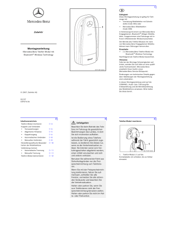 Montageanleitung Mercedes Benz Manualzz