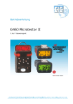 Betriebsanleitung Microtector II G460 - GfG