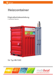 Heizcontainer MH150C  Originalbetriebsanleitung