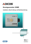 Brandgasmelder GSME L3 - Installations-, Beschreibungs- und Betriebsanleitung