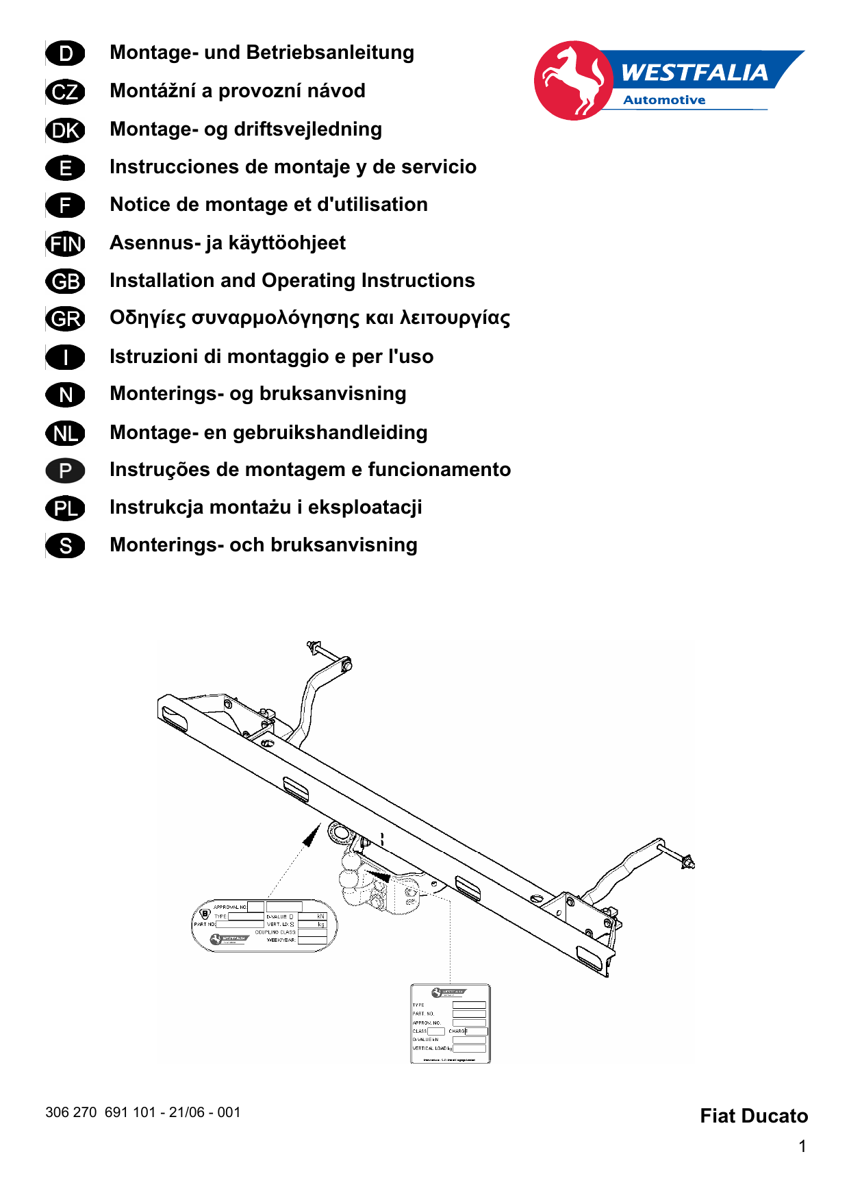 Montage Und Betriebsanleitung Montazni A Provozni Navod Manualzz