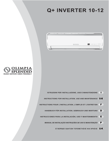 Olimpia Splendid Q Plus Inverter 10 Q Inverter Q Plus Inverter 12 Q Inverter User Manual Manualzz
