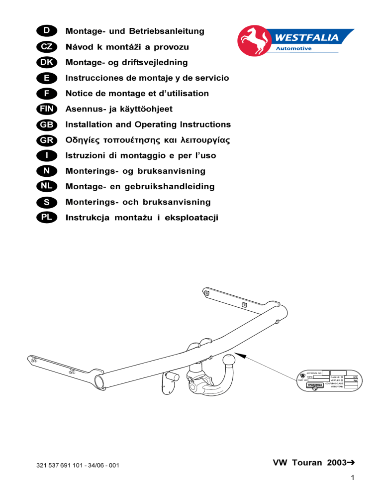 Und Betriebsanleitung Navod K Montazi A Provozu Montage Manualzz