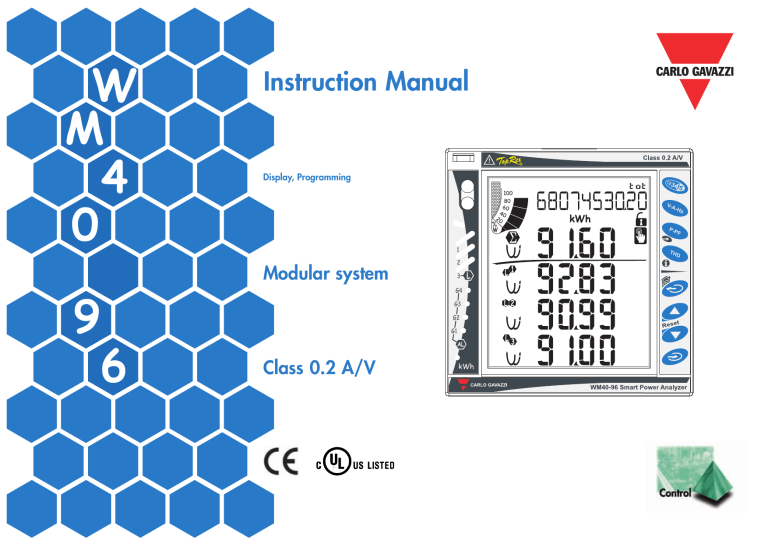 WM40-96 Instruction Manual | Manualzz