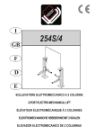 Werther 254S 4 Lift Manual