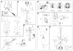 Instructions de montage&nbsp;: Lustre Birdie Soffitto 3, Birdie Soffitto 6 et Birdie Soffitto 9