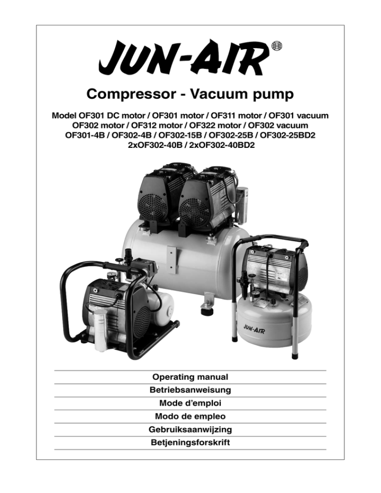 Compressor Vacuum pump JunAir Manualzz