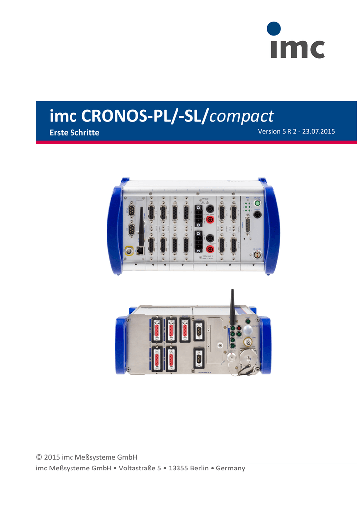 Imc Cronos Pl Sl Compact Erste Schritte Manualzz