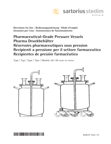 Pharmaceutical-Grade Pressure Vessels Pharma Druckbehälter | Manualzz