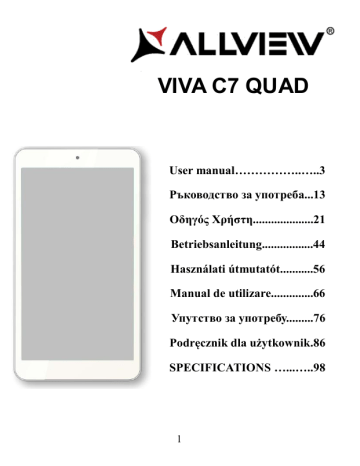 Allview Viva C7 Quad manual | Manualzz