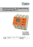Betriebsanleitung Energiemanager WD 711