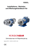 VERDER Zahnradpumpe VGP H1...VGSP H12, MAX M0...M8 - Installations-, Betriebs- und Wartungshandbuch