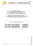 Farbkamera VC-PHC-48124HR2, Farbkamera VC-PHC-48230HR2 Installations- und Betriebsanleitung