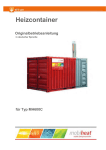 Heizcontainer MH 600C Originalbetriebsanleitung