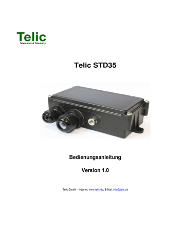 Telic STD35 Bedienungsanleitung Version 1.0 | Manualzz