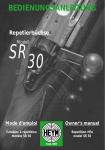 Heym SR 30 Owner's Manual