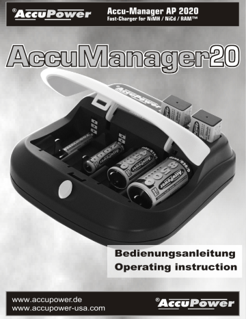 AccuPower AccuManager20 AP2020 Manual | Manualzz