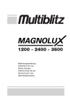 MULTIBLITZ MAGNOLUX 2400 Asymmetrischer Blitzgenerator + Bl41 Blitzkopf EUR 551,92 - DE