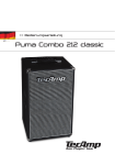 TecAmp Puma Combo 212 Classic User Manual