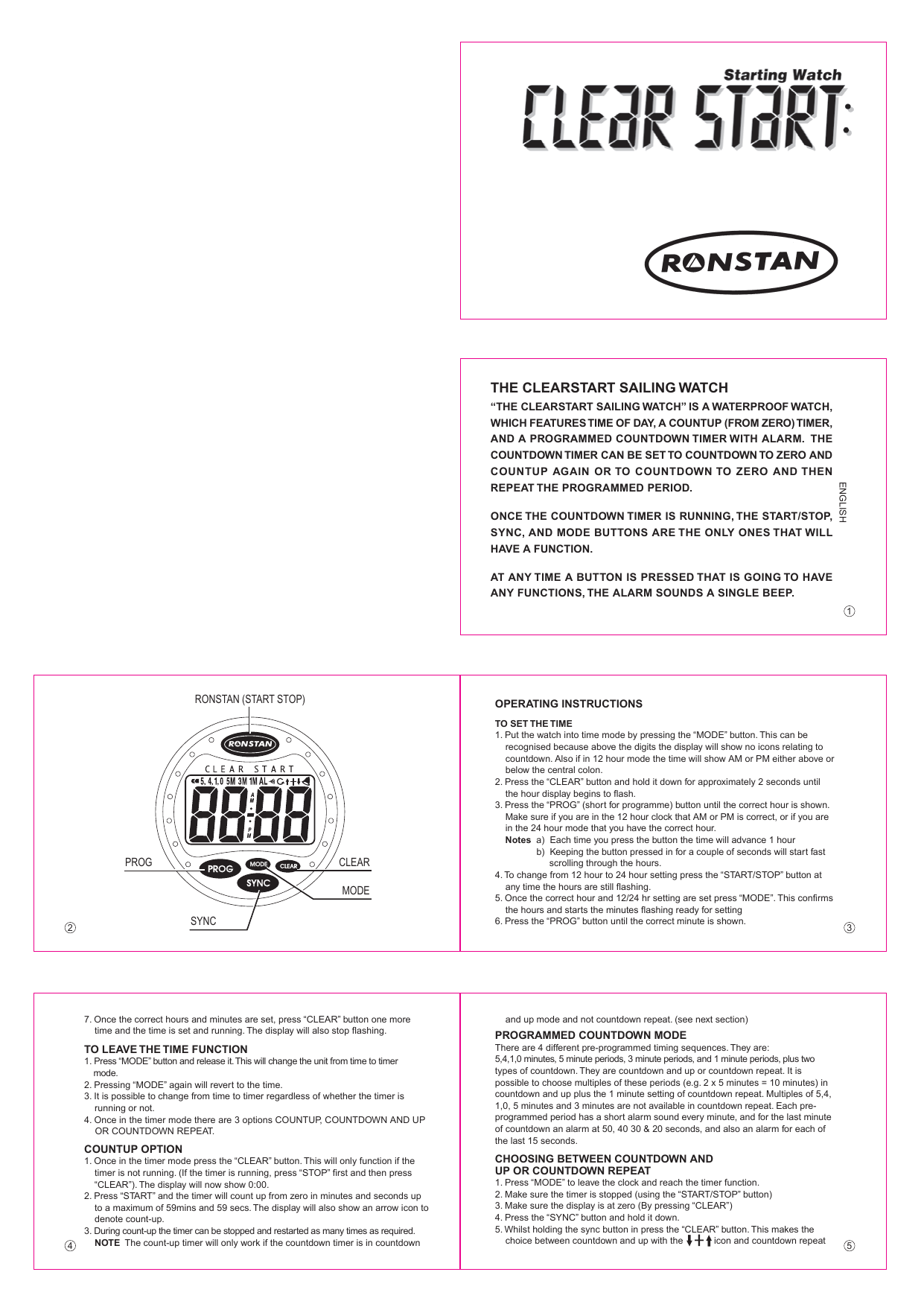 Ronstan Clear Start Installation Guide Manualzz