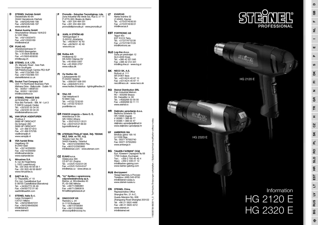 HL 2020 E HG 24 mm 070519 Nouvelle Steinel reflektordüse pour entre autres HL 1620 HL 1920 E