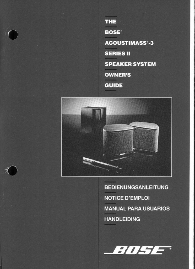 Bose Mediamate Computer Speakers Owner S Guide Manualzz
