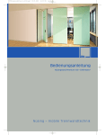 mobile Trennwand Premium 100 EASYmatic Bedienungsanleitung