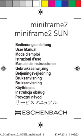Eschenbach minifram2 sun User manual | Manualzz