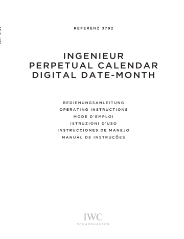 ingenieur perpetual calendar digital date-month | Manualzz