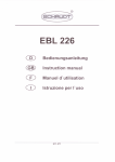 SCHAUDT EBL 226 Instruction Manual | AI Chat &amp; PDF Download