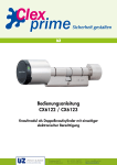 Uhlmann &amp; Zacher Clex prime CX6122/CX6123 Bedienungsanleitung