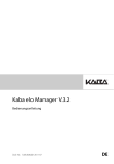 Kaba elo Manager V.3.2 Bedienungsanleitung