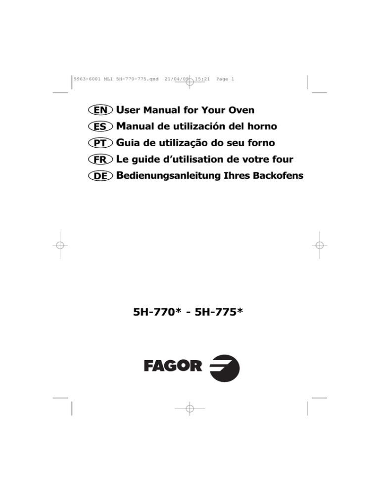 Fagor 5h770x4 Manual Recambios Accesorios Y Repuestos Manualzz