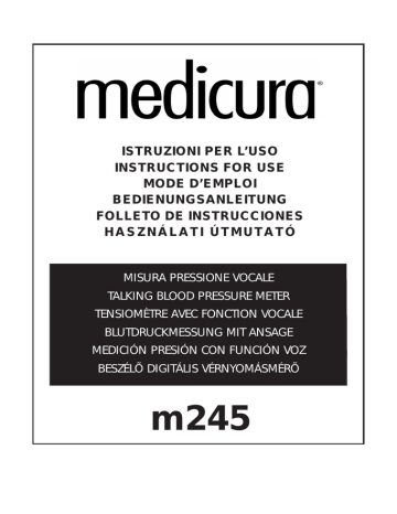 Medicura M245 Instruction manual | Manualzz
