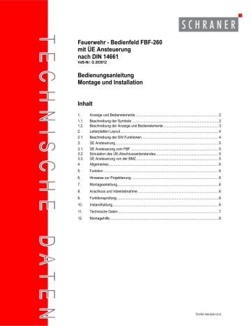 FBF-260 G203012 Datenblatt | Manualzz