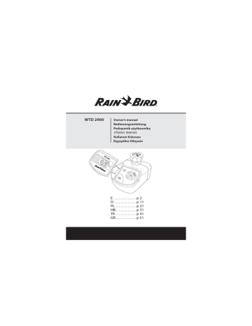 Rain Bird Wtd 2900 E Manualzz