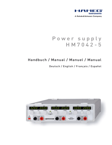 Triple Power Supply HM7042-5 | Manualzz