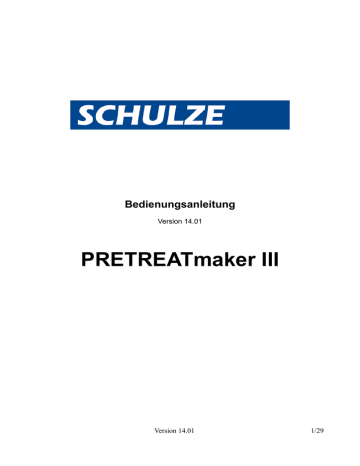 PRETREATmaker III | Manualzz