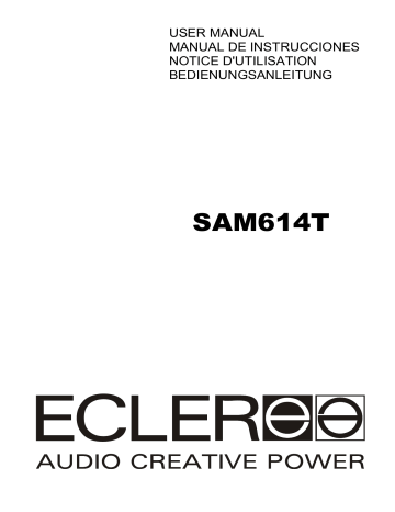 Ecler SAM614T Manual de usuario | Manualzz