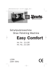 Heute Shoe Polishing Machine Easy Comfort Manual