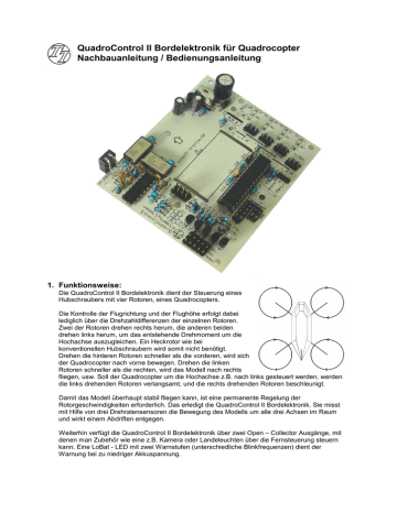 QuadroControl II Bordelektronik für Quadrocopter | Manualzz