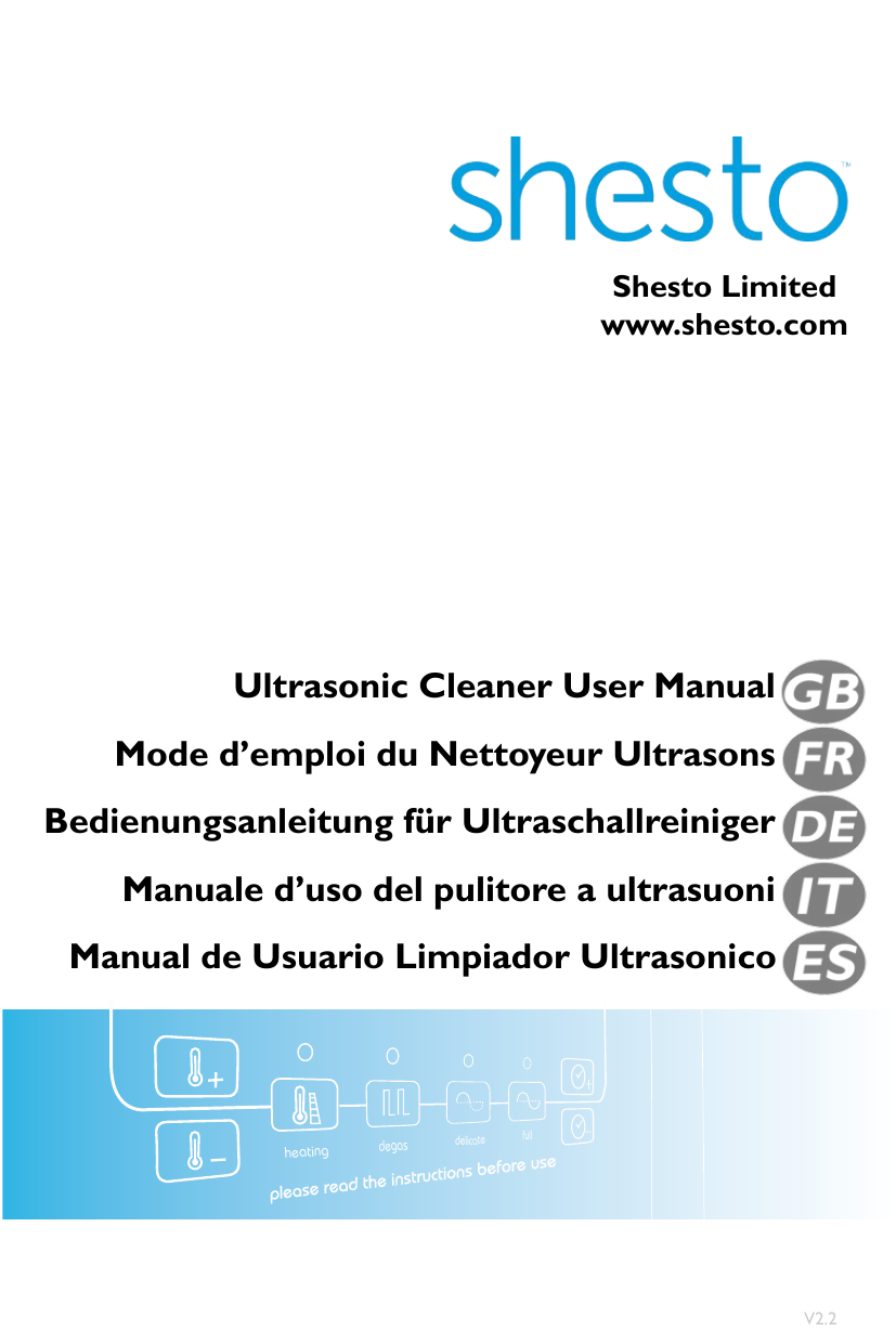 Ultrasonic Cleaner User Manual Mode d'emploi du Manualzz