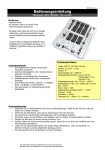 Mixer HOLLYWOOD MX-4 KILL Instruction Manual