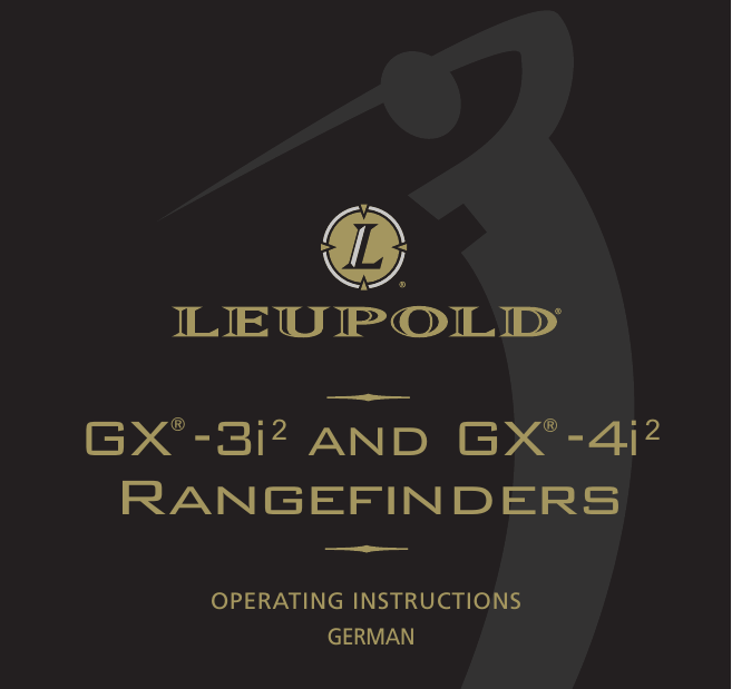 GX -3i2 and GX -4i2 Rangefinders | Manualzz