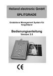 SPLITGRADE Bedienungsanleitung - Heiland electronic
