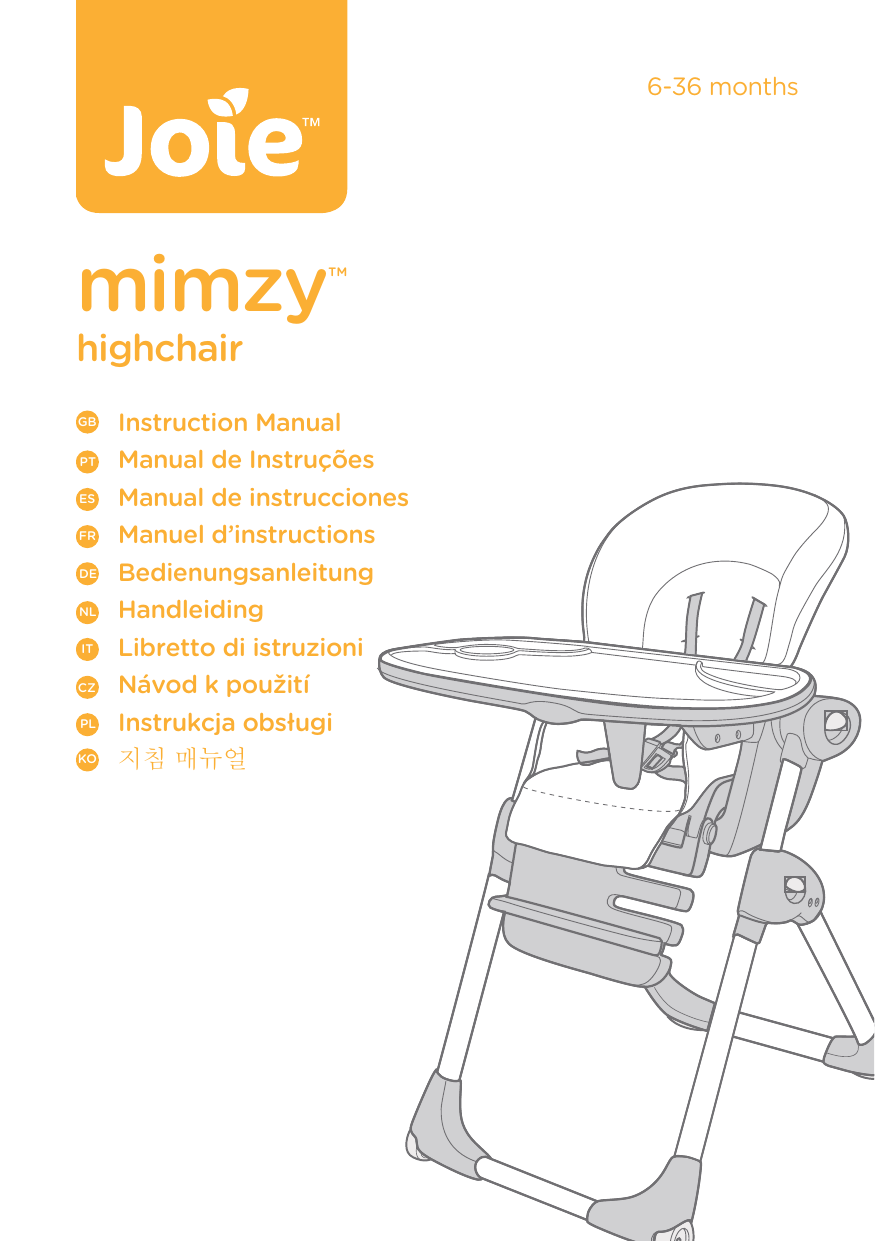 joie high chair manual