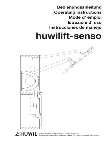 Huwil huwilift-senso Operating instructions | Manualzz
