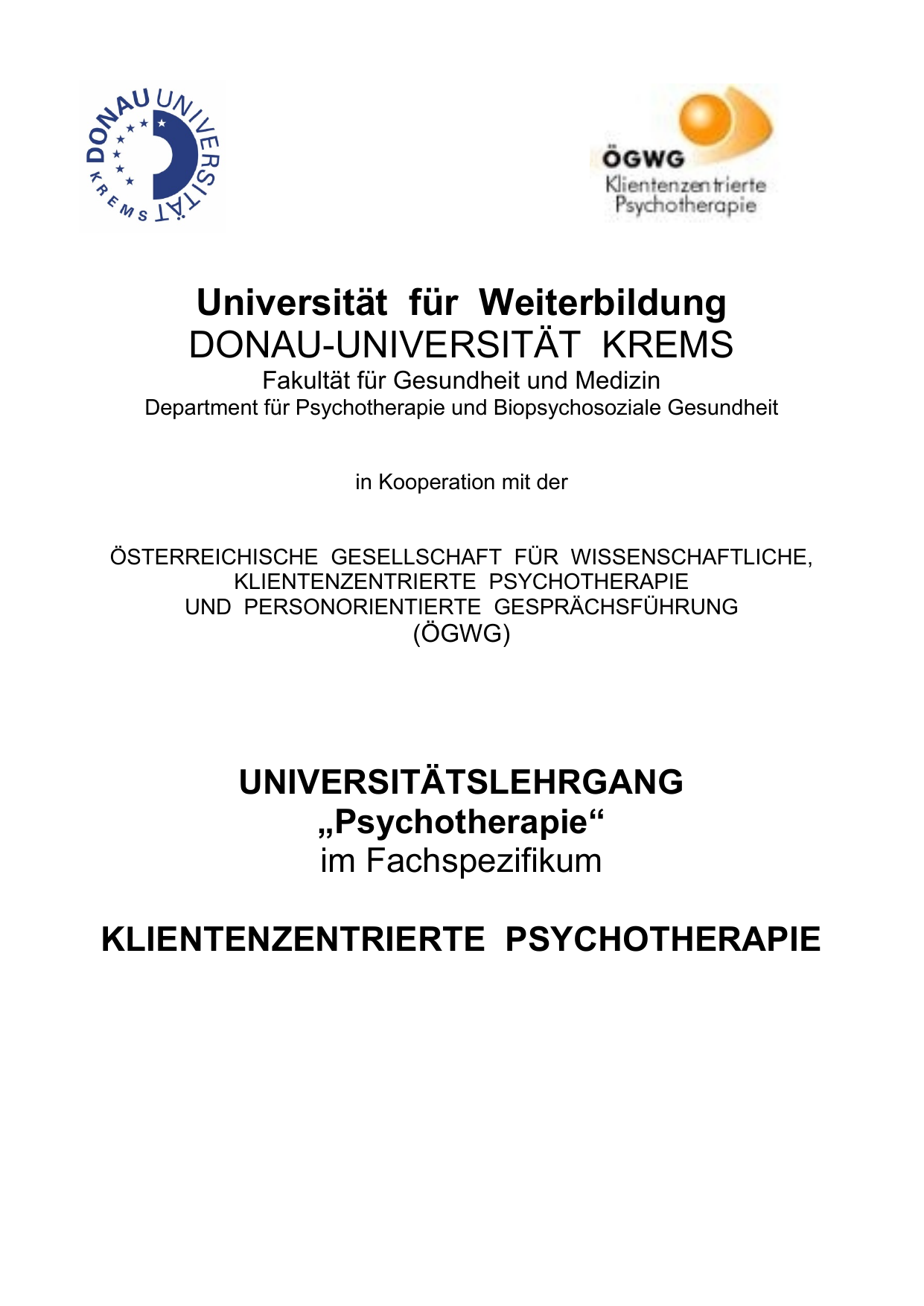 Klientenzentrierte Psychotherapie Donau Manualzzcom - 