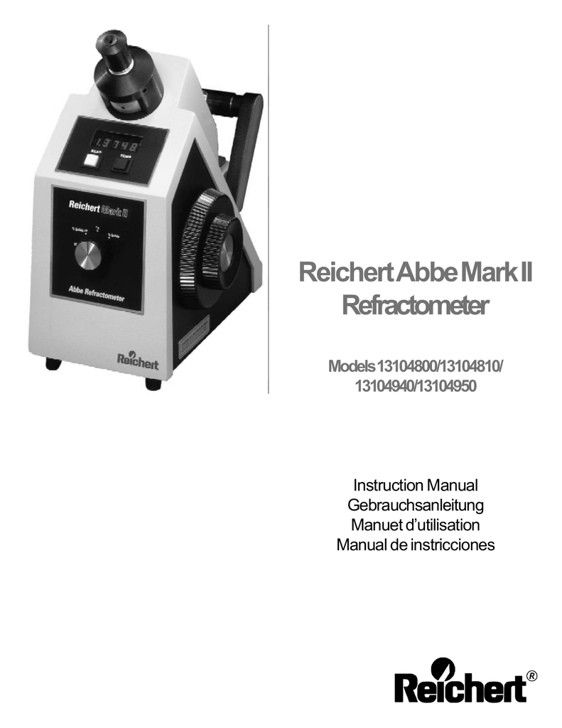 Abbe Refractometer Manual